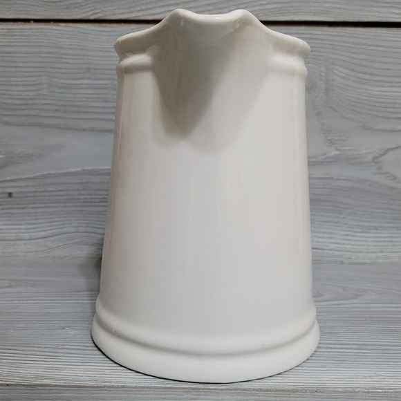 White Ceramic Pitcher Tri-Chef Oven Microwave Dishwasher Safe 6" Tall 4.75" Wide - Picture 3 of 8